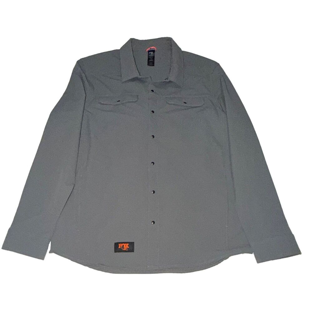 Fox Factory Cruise Shirt Jacket Shacket XL Point Collar Nylon Spandex